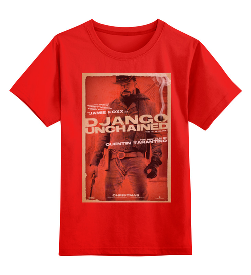 Заказать детскую футболку в Москве. Детская футболка классическая унисекс Django Unchained - Jame Foxx  от KinoArt - готовые дизайны и нанесение принтов.