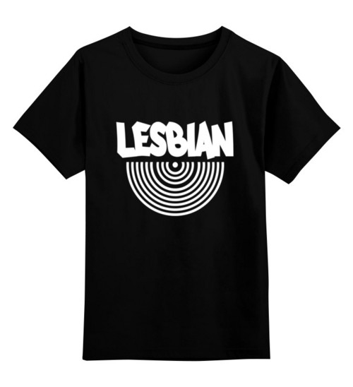 Заказать детскую футболку в Москве. Детская футболка классическая унисекс Lesbian (WHITE) от ZakonVash - готовые дизайны и нанесение принтов.