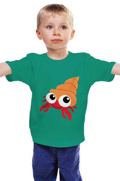 Заказать детскую футболку в Москве. Детская футболка классическая унисекс Морской рак от nadegda - готовые дизайны и нанесение принтов.