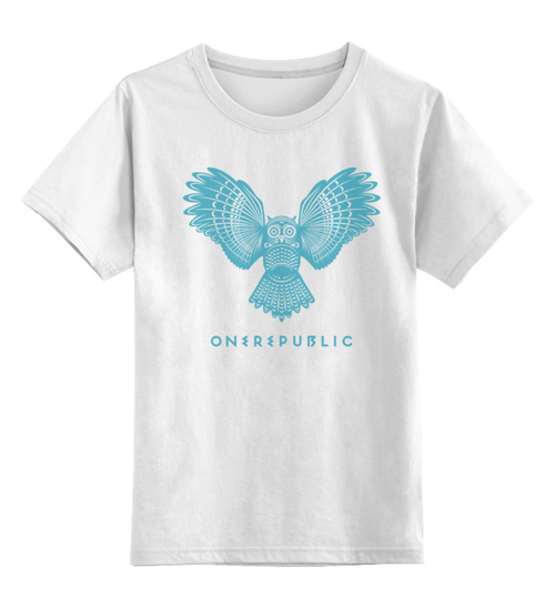 Заказать детскую футболку в Москве. Детская футболка классическая унисекс OneRepublic от geekbox - готовые дизайны и нанесение принтов.