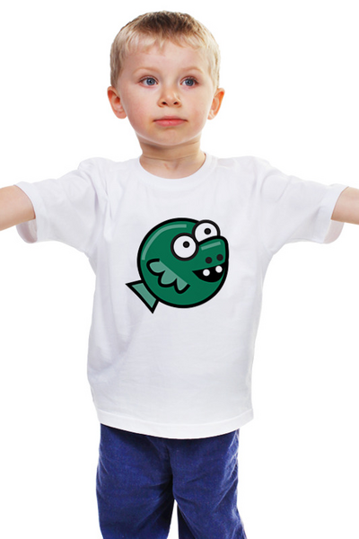 Заказать детскую футболку в Москве. Детская футболка классическая унисекс ВЕСЕЛАЯ РЫБКА от cooldesign  - готовые дизайны и нанесение принтов.