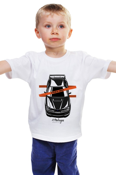 Заказать детскую футболку в Москве. Детская футболка классическая унисекс Impreza Vertical от Oleg Markaryan - готовые дизайны и нанесение принтов.