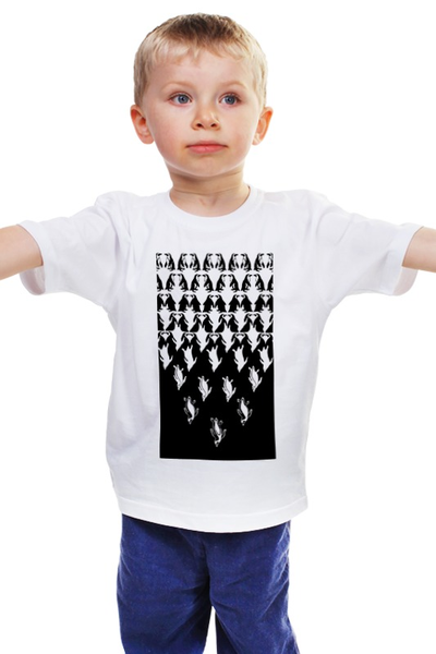 Заказать детскую футболку в Москве. Детская футболка классическая унисекс Пингвины от Pinky-Winky - готовые дизайны и нанесение принтов.