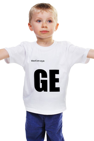 Заказать детскую футболку в Москве. Детская футболка классическая унисекс GE гашаузкая фудболка  от Мс Км - готовые дизайны и нанесение принтов.