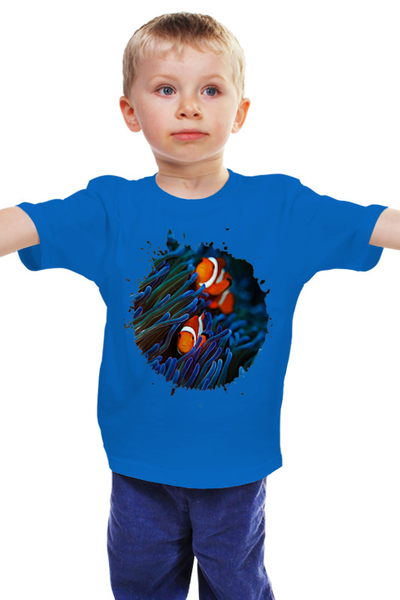 Заказать детскую футболку в Москве. Детская футболка классическая унисекс Семейка Клоунфиш от Оксана Музыка - готовые дизайны и нанесение принтов.