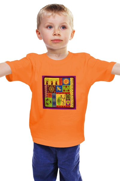 Заказать детскую футболку в Москве. Детская футболка классическая унисекс Африка 2 от Виктор Гришин - готовые дизайны и нанесение принтов.