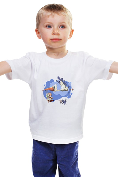 Заказать детскую футболку в Москве. Детская футболка классическая унисекс Доставку вызывали? от Виктор Гришин - готовые дизайны и нанесение принтов.