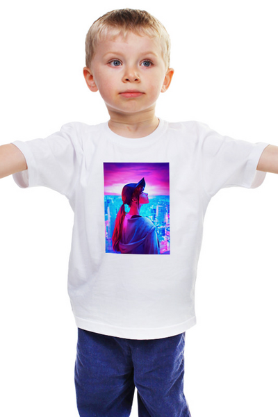Заказать детскую футболку в Москве. Детская футболка классическая унисекс Город от Дана Столыпина - готовые дизайны и нанесение принтов.