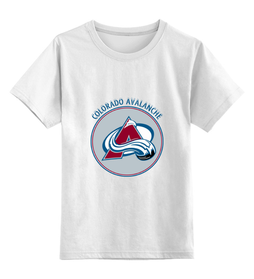 Заказать детскую футболку в Москве. Детская футболка классическая унисекс Colorado Avalanche от kspsshop - готовые дизайны и нанесение принтов.