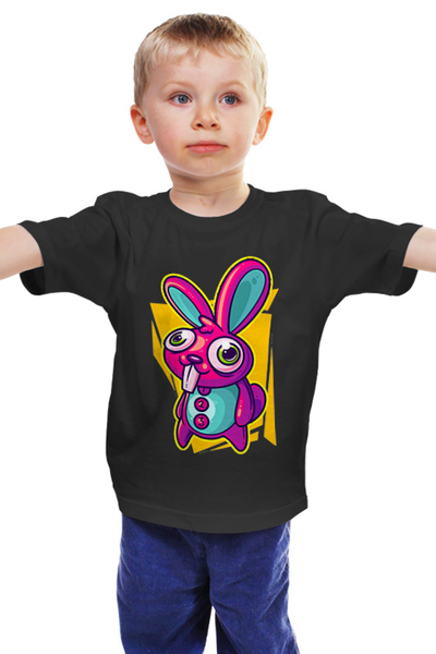 Заказать детскую футболку в Москве. Детская футболка классическая унисекс Зайка от nadegda - готовые дизайны и нанесение принтов.