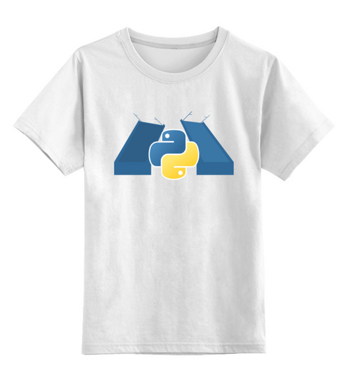 Заказать детскую футболку в Москве. Детская футболка классическая унисекс SPb Python Classic Design Hoodie от SPb Python - готовые дизайны и нанесение принтов.