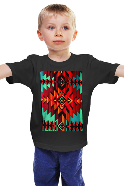 Заказать детскую футболку в Москве. Детская футболка классическая унисекс Индеец от ivanium - готовые дизайны и нанесение принтов.