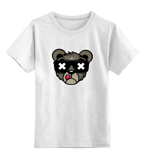 Заказать детскую футболку в Москве. Детская футболка классическая унисекс Медведь от THE_NISE  - готовые дизайны и нанесение принтов.