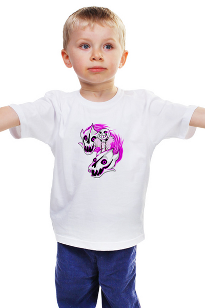 Заказать детскую футболку в Москве. Детская футболка классическая унисекс Череп динозавра от ПРИНТЫ ПЕЧАТЬ  - готовые дизайны и нанесение принтов.