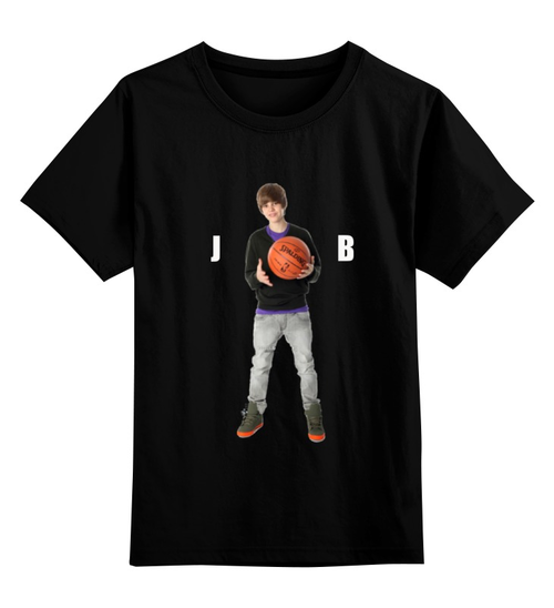 Заказать детскую футболку в Москве. Детская футболка классическая унисекс Justin Bieber от buhonow - готовые дизайны и нанесение принтов.
