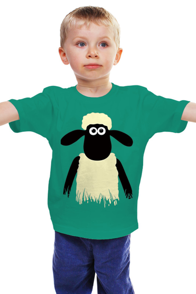 Заказать детскую футболку в Москве. Детская футболка классическая унисекс Барашек Шон от balden - готовые дизайны и нанесение принтов.
