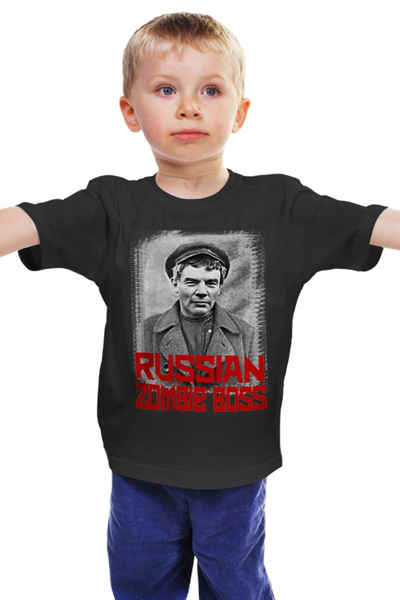 Заказать детскую футболку в Москве. Детская футболка классическая унисекс Lenin Russian Zombie Boss от Leichenwagen - готовые дизайны и нанесение принтов.