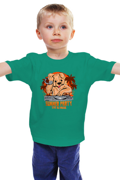 Заказать детскую футболку в Москве. Детская футболка классическая унисекс ☀Summer Party☀ от balden - готовые дизайны и нанесение принтов.