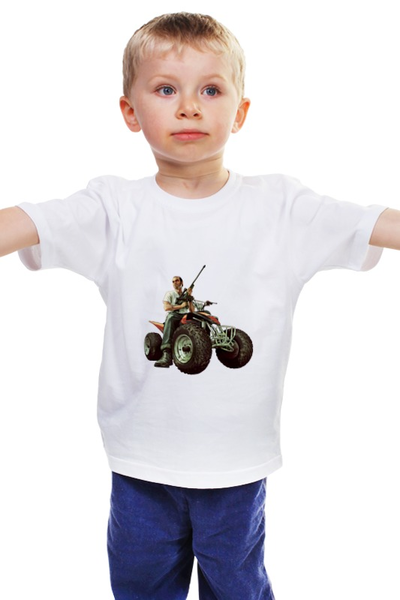 Заказать детскую футболку в Москве. Детская футболка классическая унисекс GTA.        от ПРИНТЫ ПЕЧАТЬ  - готовые дизайны и нанесение принтов.