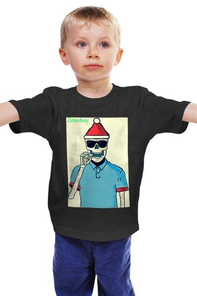 Заказать детскую футболку в Москве. Детская футболка классическая унисекс Zomboy от vovan4322 - готовые дизайны и нанесение принтов.