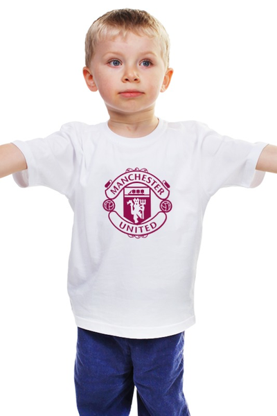 Заказать детскую футболку в Москве. Детская футболка классическая унисекс "Manchester United" от Сергей Дульнев - готовые дизайны и нанесение принтов.