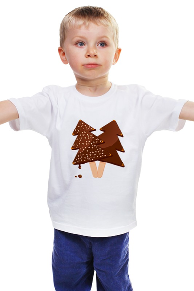 Заказать детскую футболку в Москве. Детская футболка классическая унисекс Мороженое от moiseevaolga83@mail.ru - готовые дизайны и нанесение принтов.