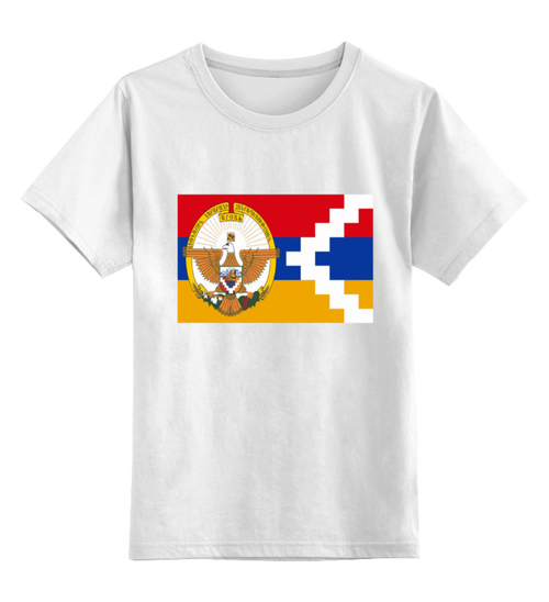 Заказать детскую футболку в Москве. Детская футболка классическая унисекс Карабах Арцах от ar_lev - готовые дизайны и нанесение принтов.