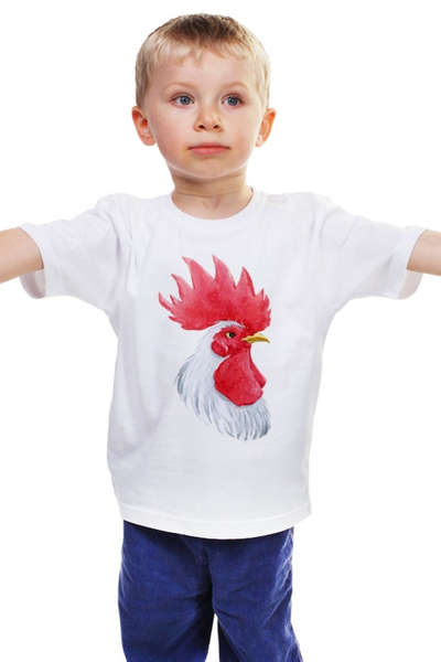 Заказать детскую футболку в Москве. Детская футболка классическая унисекс Mr. White Rooster от Илья Щеблецов - готовые дизайны и нанесение принтов.