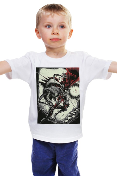 Заказать детскую футболку в Москве. Детская футболка классическая унисекс Спаун (Spawn) от scoopysmith - готовые дизайны и нанесение принтов.