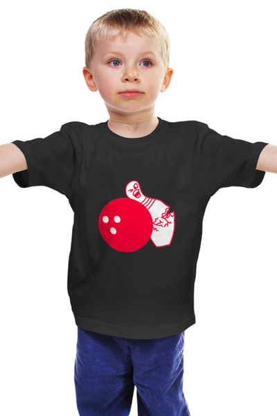 Заказать детскую футболку в Москве. Детская футболка классическая унисекс Боулинг от Yaroslava - готовые дизайны и нанесение принтов.