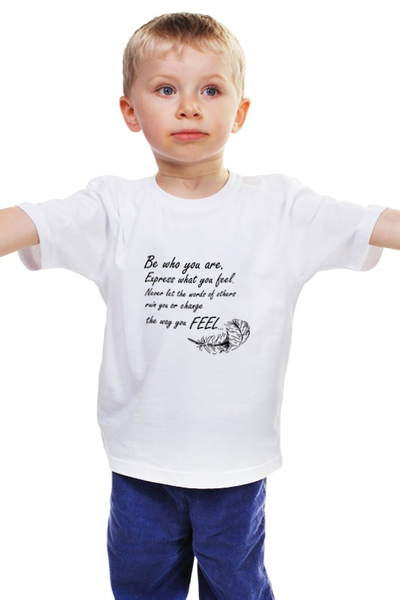 Заказать детскую футболку в Москве. Детская футболка классическая унисекс Крылья от enjoydiving - готовые дизайны и нанесение принтов.