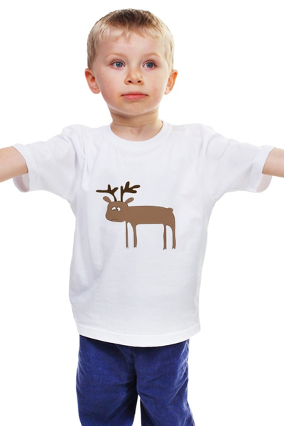 Заказать детскую футболку в Москве. Детская футболка классическая унисекс лосёнок от Karina Radomskaya - готовые дизайны и нанесение принтов.