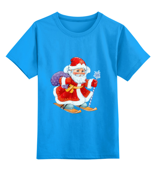 Заказать детскую футболку в Москве. Детская футболка классическая унисекс Дед Мороз от nastays - готовые дизайны и нанесение принтов.