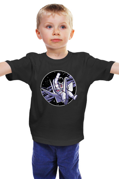 Заказать детскую футболку в Москве. Детская футболка классическая унисекс В космосе     от T-shirt print  - готовые дизайны и нанесение принтов.