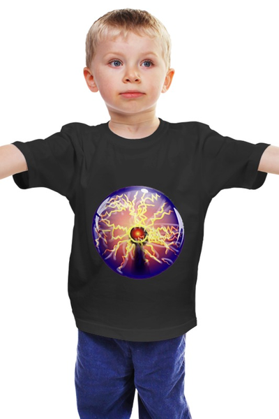 Заказать детскую футболку в Москве. Детская футболка классическая унисекс Шар Теслы от PolinaPo - готовые дизайны и нанесение принтов.