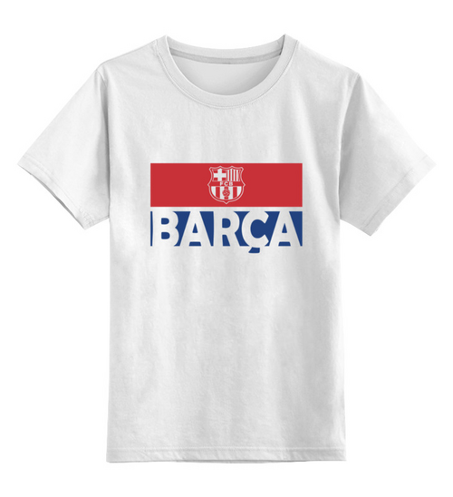 Заказать детскую футболку в Москве. Детская футболка классическая унисекс FC Barcelona | FCB (2021) от 0x000000123 - готовые дизайны и нанесение принтов.