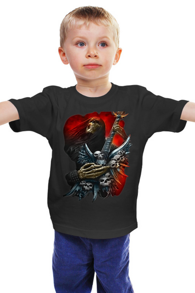 Заказать детскую футболку в Москве. Детская футболка классическая унисекс Рок музыка от ПРИНТЫ ПЕЧАТЬ  - готовые дизайны и нанесение принтов.