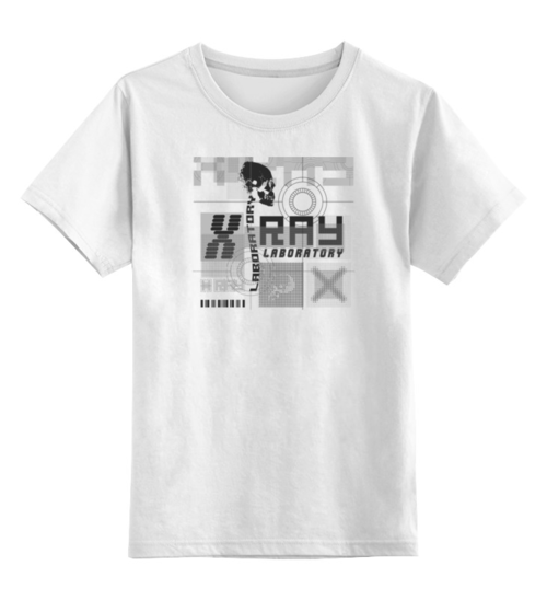 Заказать детскую футболку в Москве. Детская футболка классическая унисекс Laboratory X Ray от balden - готовые дизайны и нанесение принтов.