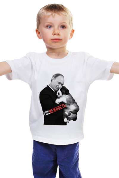 Заказать детскую футболку в Москве. Детская футболка классическая унисекс Госнежность  от Design Ministry - готовые дизайны и нанесение принтов.