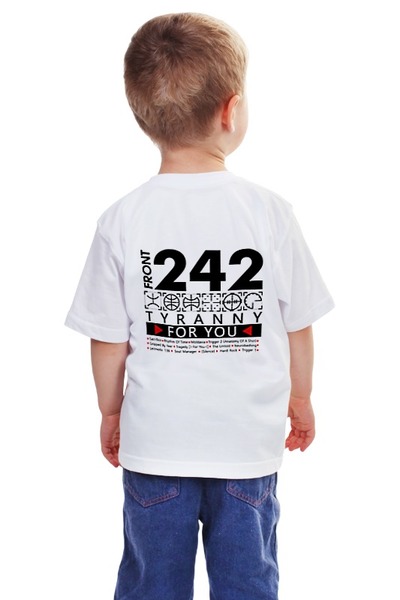 Заказать детскую футболку в Москве. Детская футболка классическая унисекс Front 242 / Tyranny ▷ For You ◁ от OEX design - готовые дизайны и нанесение принтов.