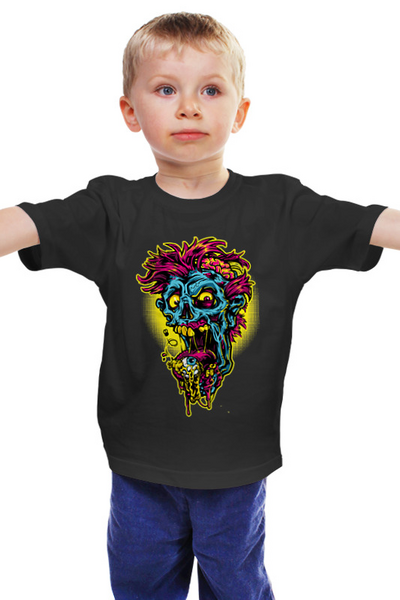 Заказать детскую футболку в Москве. Детская футболка классическая унисекс Zombie  от pevets - готовые дизайны и нанесение принтов.