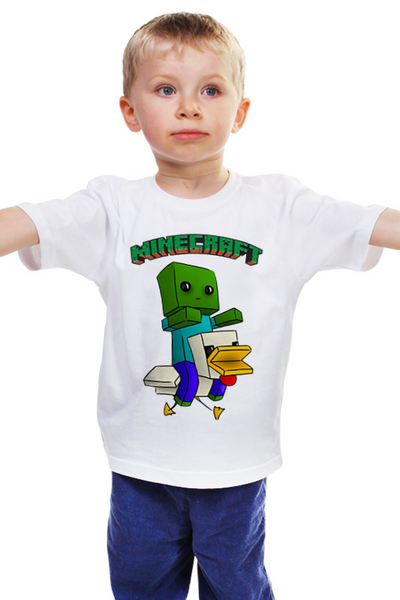 Заказать детскую футболку в Москве. Детская футболка классическая унисекс ▞ MINECRAFT ▚ от balden - готовые дизайны и нанесение принтов.