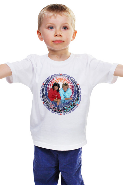 Заказать детскую футболку в Москве. Детская футболка классическая унисекс ♪Modern Talking♫ от balden - готовые дизайны и нанесение принтов.