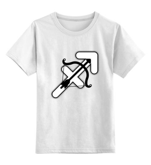 Заказать детскую футболку в Москве. Детская футболка классическая унисекс Стрелец. от Чингиз Суразов - готовые дизайны и нанесение принтов.