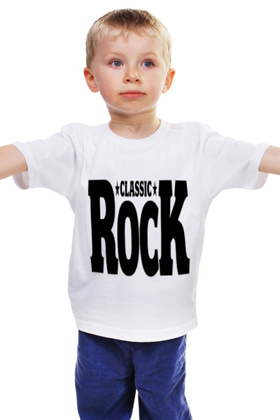 Заказать детскую футболку в Москве. Детская футболка классическая унисекс Классика Рока от ROK - готовые дизайны и нанесение принтов.