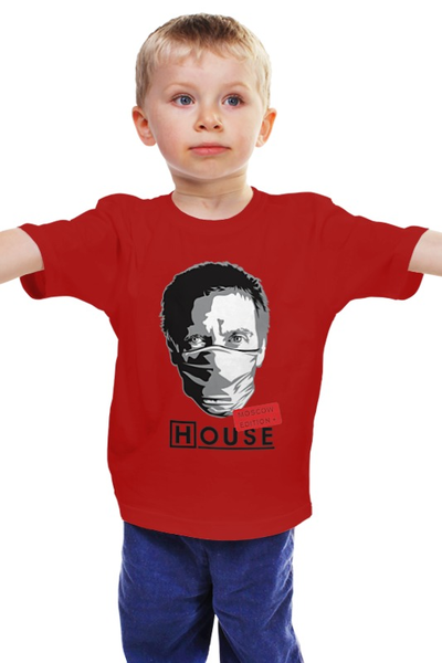 Заказать детскую футболку в Москве. Детская футболка классическая унисекс dr house от pyzhik - готовые дизайны и нанесение принтов.