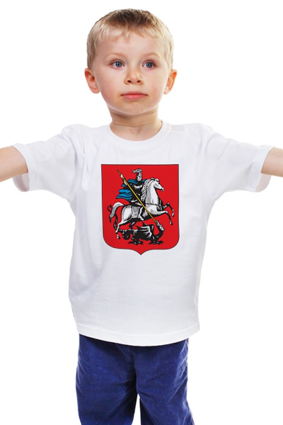 Заказать детскую футболку в Москве. Детская футболка классическая унисекс Москвич от Nalivaev - готовые дизайны и нанесение принтов.