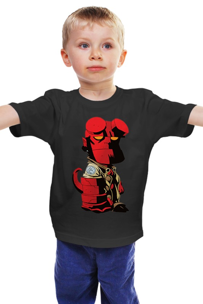 Заказать детскую футболку в Москве. Детская футболка классическая унисекс Hellboy / Хеллбой от crash - готовые дизайны и нанесение принтов.