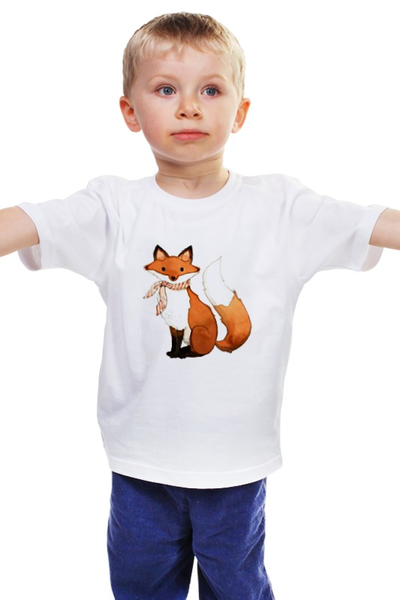 Заказать детскую футболку в Москве. Детская футболка классическая унисекс Лисичка от Fz Lz - готовые дизайны и нанесение принтов.