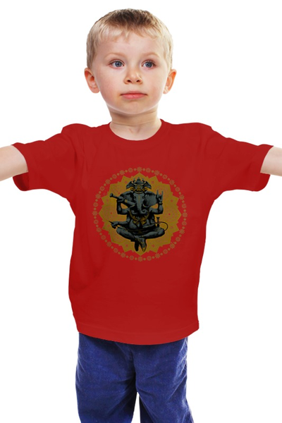 Заказать детскую футболку в Москве. Детская футболка классическая унисекс Ганеш фиалка от pyzhik - готовые дизайны и нанесение принтов.